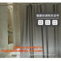 New popular transparent printed peva shower curtain, Polyester Shower Curtain Fabric For Bath Curtain, waterproof bath window pr